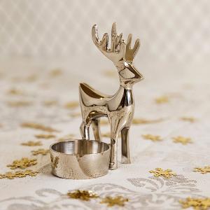 Reindeer Tea Light Holder 11cm