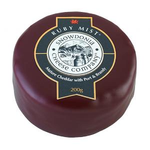 Ruby Mist Mature Cheddar with Port & Brandy Truckle 200g