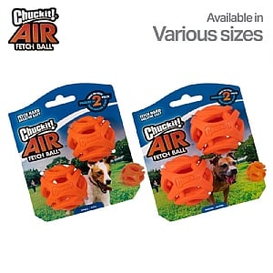 Chuckit! Air Fetch Breath Right Ball 2 pack - Assorted Sizes