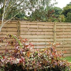 Forest 5ft 11in x 4ft 11in Pressure Treated Decorative Europa Plain Fence Panel (1.8m x 1.5m)