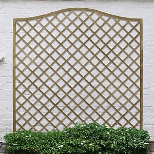 Forest 5ft 11in x 5ft 11in Pressure Treated Decorative Europa Hamburg Garden Screen (1.8m x 1.8m)