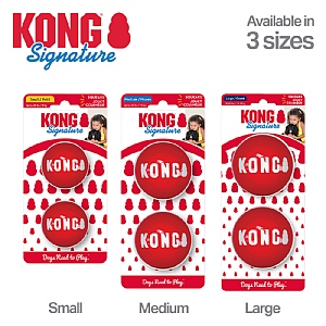 KONG Signature Balls 2 pack - Assorted Sizes