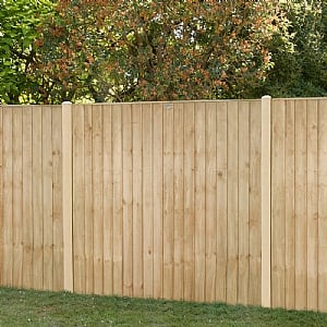 Forest 6ft x 5.5ft Pressure Treated Closeboard Fence Panel (1.83m x 1.68m)