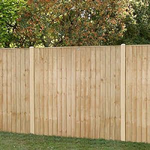 Forest 6ft x 5ft  Pressure Treated Closeboard Fence Panel (1.83m x 1.52m)