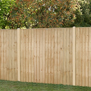 Forest 6ft x 6ft  Pressure Treated Closeboard Fence Panel (1.83m x 1.83m)