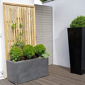 Forest 5ft 11in x 3ft Pressure Treated Vertical Slatted Screen (1.8m x 0.9m)