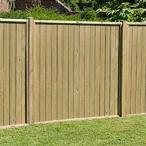 Forest 6ft x 6ft Pressure Treated Vertical Tongue and Groove Fence Panel (1.83m x 1.83m)